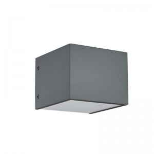 โคมไฟผนังโรงแรมที่มีสีเทาแบนทาสีและ LED แบบบูรณาการภายในที่ห้องพักทั่วไปของโรงแรม